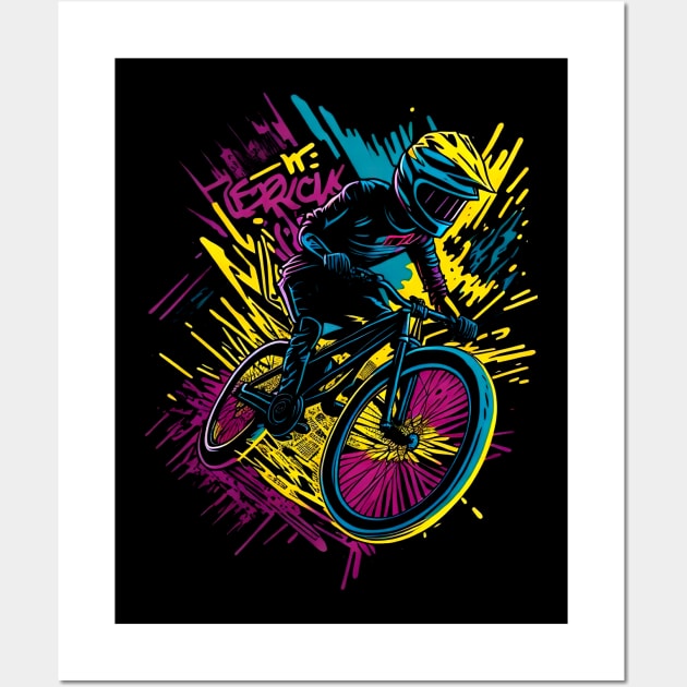 BMX BIKE LOVER Wall Art by T-shirt US